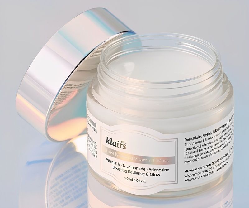 Cách dùng mặt nạ ngủ Klairs Freshly Juiced Vitamin E Mask