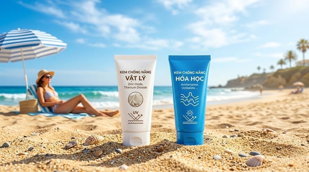 So sánh kem chống nắng vật lý và hóa học: Đâu là chân ái cho da?