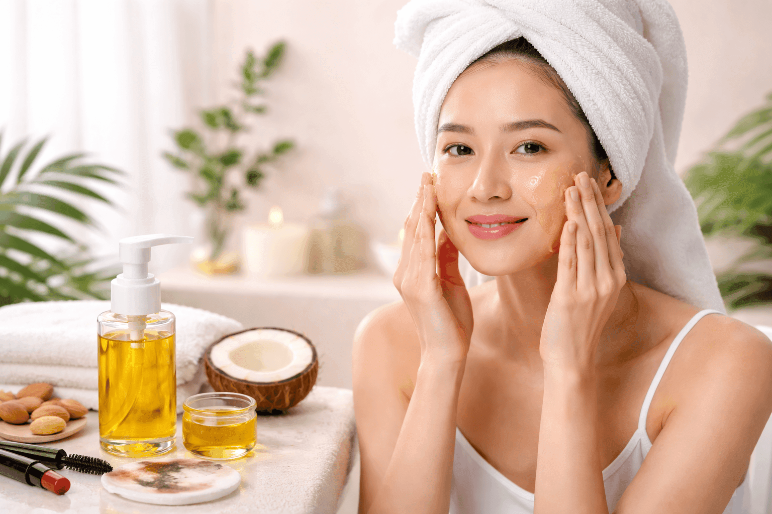 Hướng dẫn sử dụng dầu tẩy trang đúng cách để không bị lên mụn