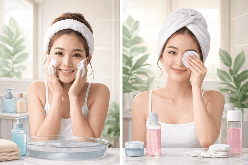 Nên rửa mặt trước hay tẩy trang trước? Bí quyết để làn da luôn mịn màng